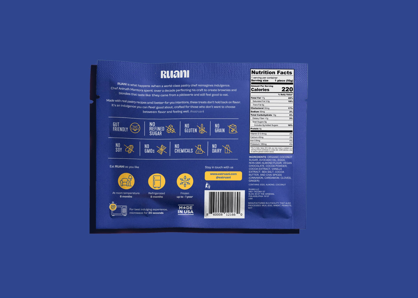 Ruani Delicious Chai Spiced Blondie - 6 pack