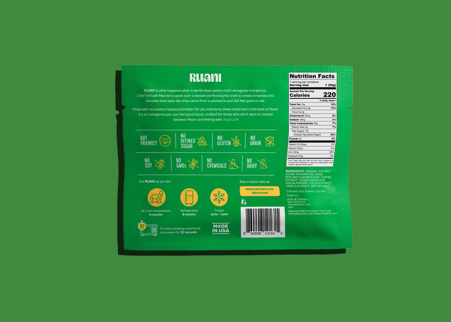 Ruani Decadent Coffee Brownie - 6 pack