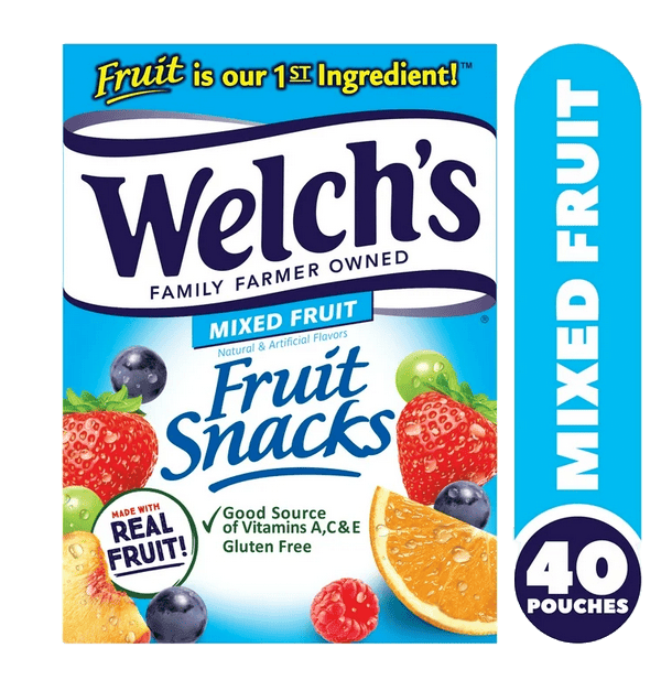 Welch's Mixed Fruit Snacks - 0.8 oz, 40 Count