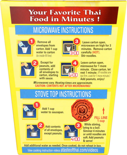 Taste Of Thai Pad Thai Quick Meal Noodles (6x5.75 Oz)-2