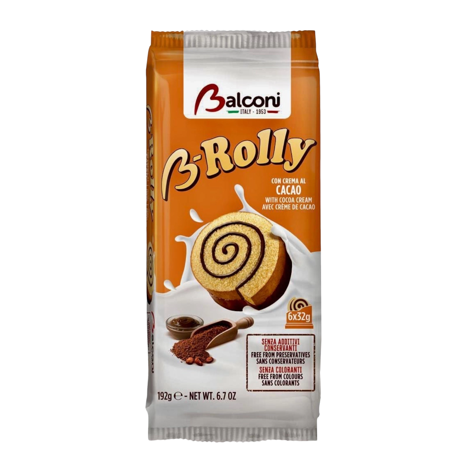 Balconi B-Rolly Cacao Girella 32 g x 6 pieces
