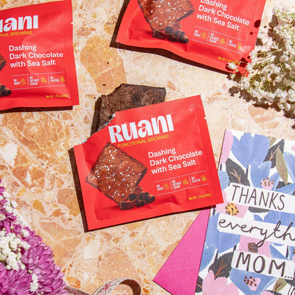 Ruani Dashing Dark Chocolate Brownie with sea salt - 6 pack