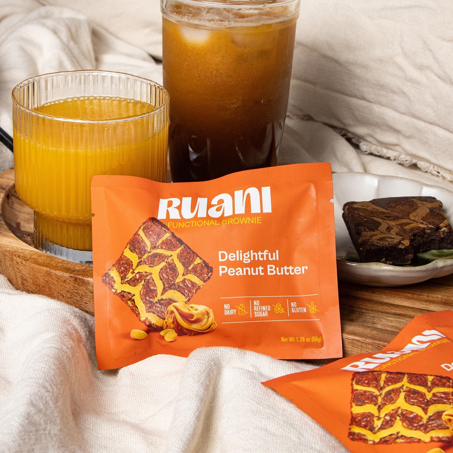 Ruani Delightful Peanut Butter Brownie - 6 pack