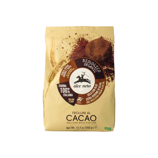 Alce Nero Organic Biscuits With Cocoa - 12.3oz (350g) - Cookies