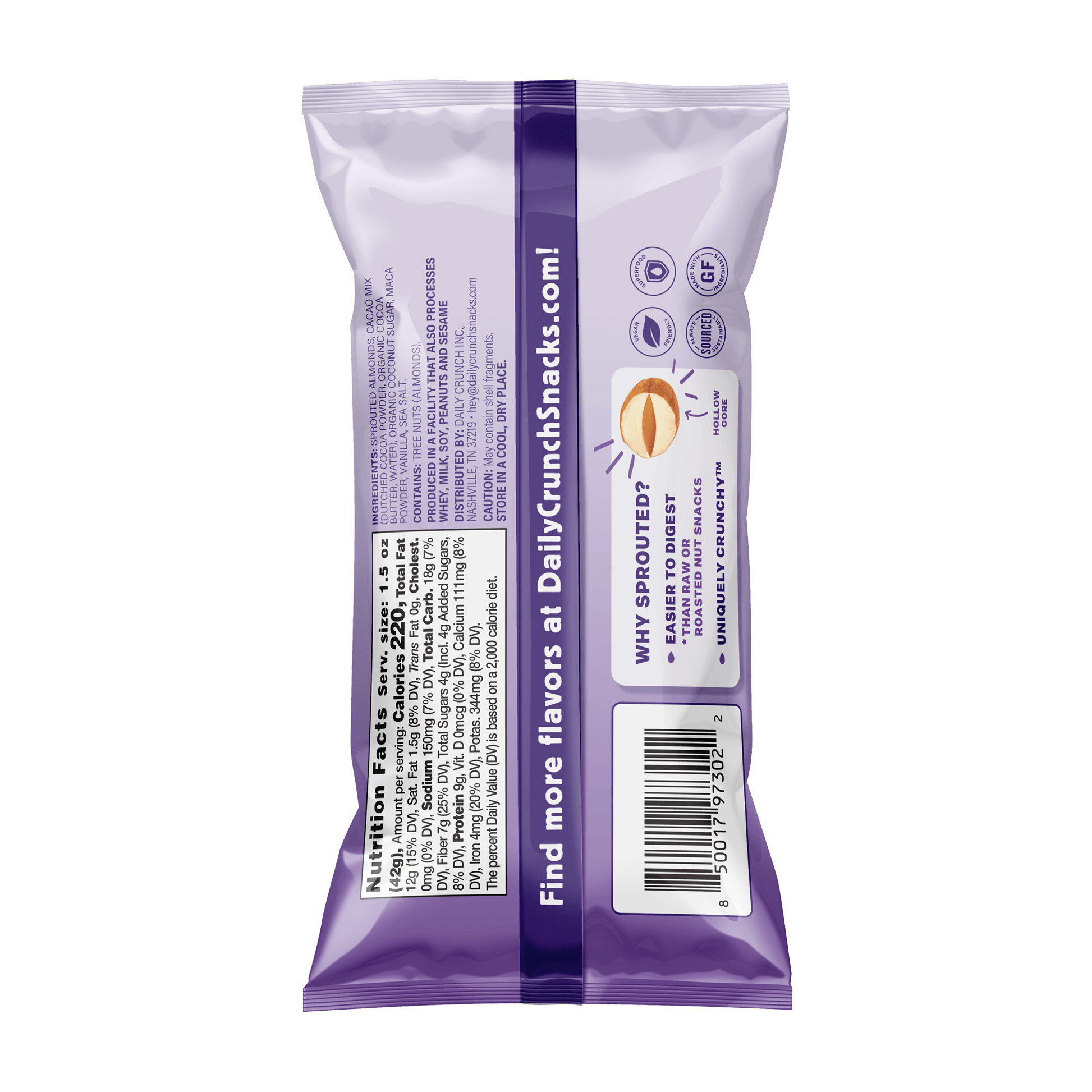 CACAO + SEA SALT (SNACK) - 8 Pack - Nuts