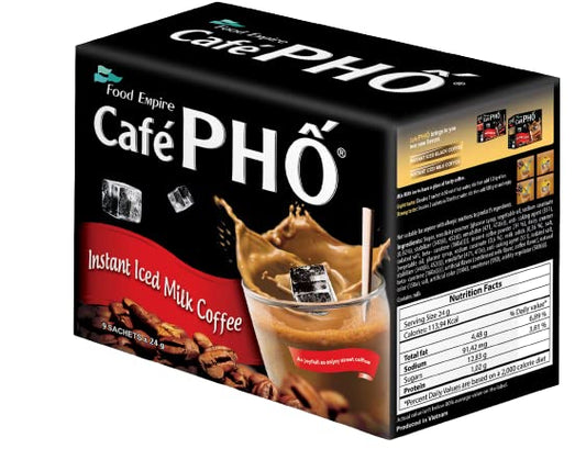 Cafe Pho Vietnamese 3in1 Instant Coffee Mix Box of 9 Sachets - Coffee