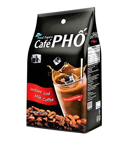 Cafe Pho Vietnamese 3in1 Instant Iced Milk Coffee Bag of 18 Sachets - Coffee