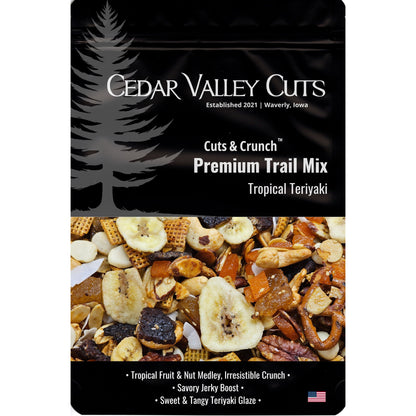 Cedar Valley Cuts & Crunch™: Tropical Teriyaki Premium Trail Mix - (Various Size Packages) - Snacks