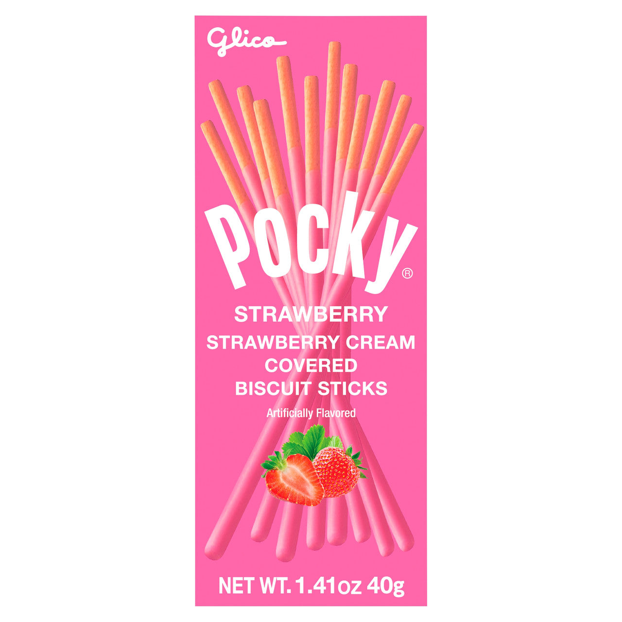 Glico Pretz Cookie Strawberry (20x1.41OZ )-1