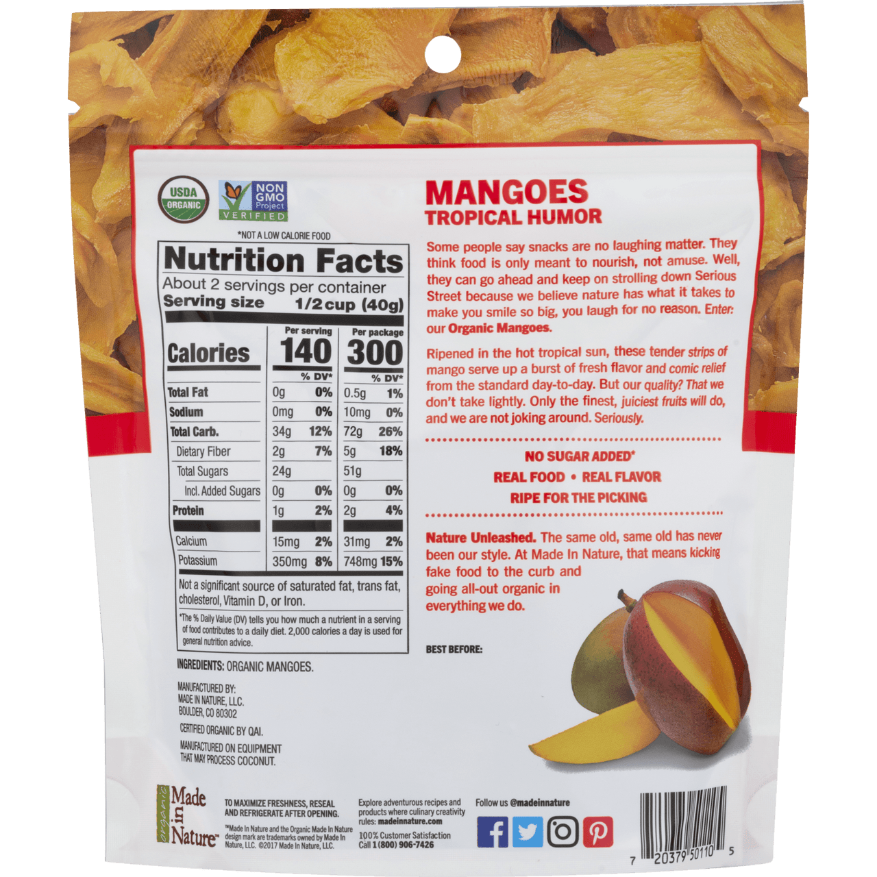 OG2 M.I.N. DRIED MANGOS ( 6 X 3 OZ   )-1