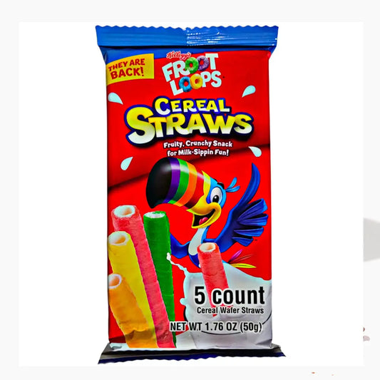 Froot Loops Cereal Straws 5 Count (50g) - Snacks