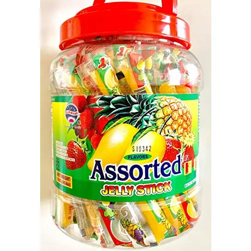 Fruit Jelly Filled Strip Straws Candy - Many Flavors! (49.4 oz) - Candy