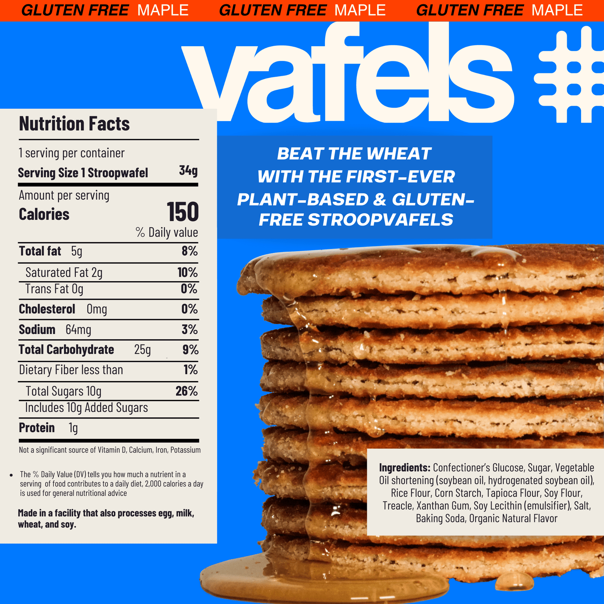 Gluten-Free Maple Stroopvafels - Box of 10 - Cookies