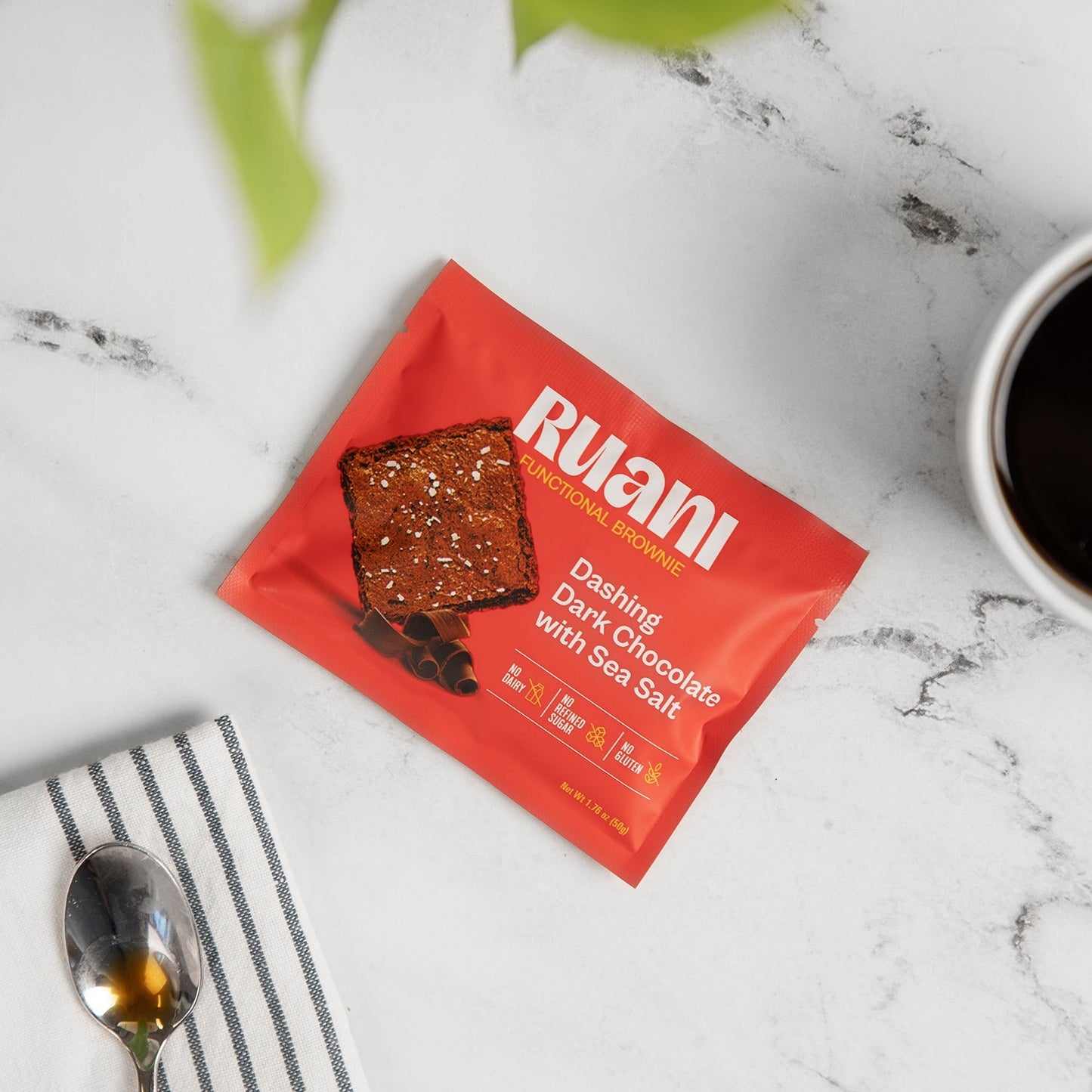 Ruani Dashing Dark Chocolate Brownie with sea salt - 6 pack