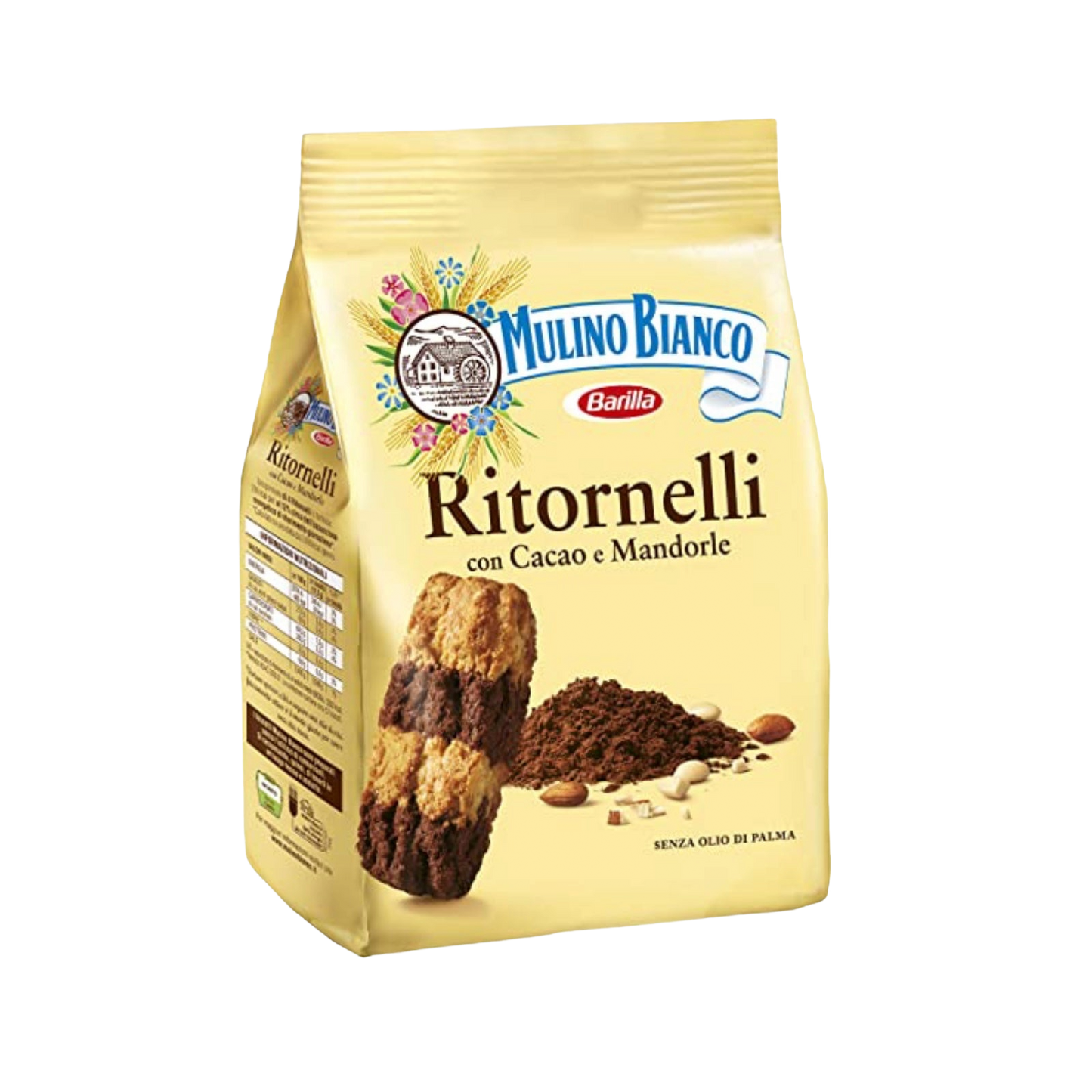 Mulino Bianco Ritornelli Cookies Jumbo Pack 700g - Cocoa & Almond Delight