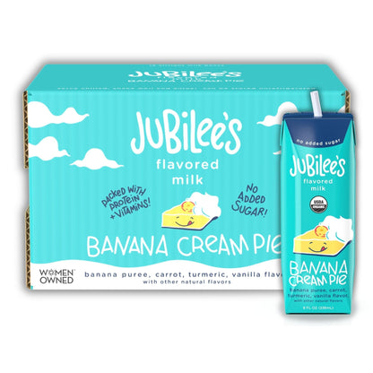 Banana Cream Pie Organic Whole Milk Boxes 12-pack - milk