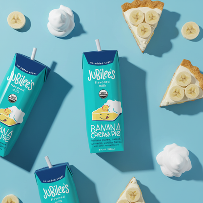 Banana Cream Pie Organic Whole Milk Boxes 12-pack - milk