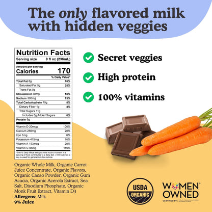 Chocolate Chip Cookie Organic Whole Milk Boxes 12-pack - milk