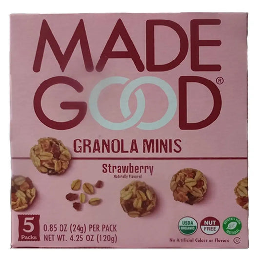 Made Good - ’Organic Strawberry’ Granola Minis (5CT) - Granola