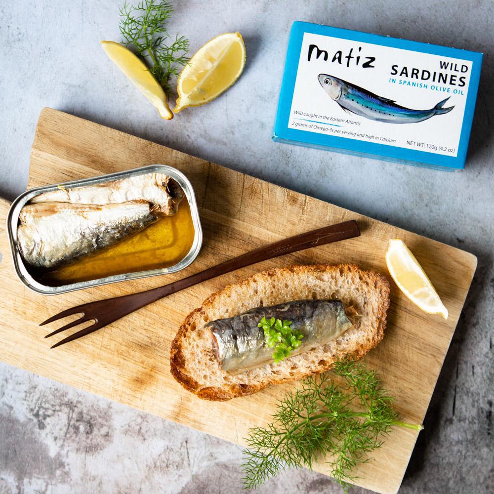 Matiz Espana - Wild Sardines In Spanish Olive Oil (120G) - Tinned Fish