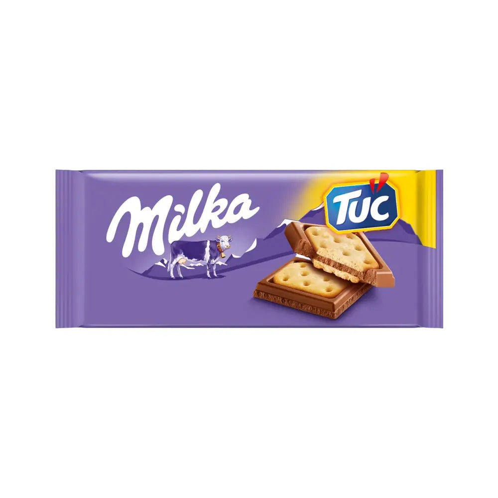 Milka & Tuc Crackers Chocolate Bar 87g - CRACKERS