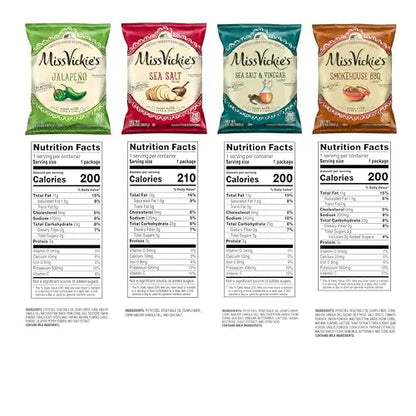 Miss Vickie’s Kettle Cooked Potato Chips Variety Pack 1.375 Ounce (Pack of 28) - Potato Chips