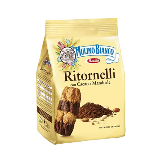 Mulino Bianco Ritornelli Cookies Jumbo Pack 700g - Cocoa & Almond Delight - Biscuits