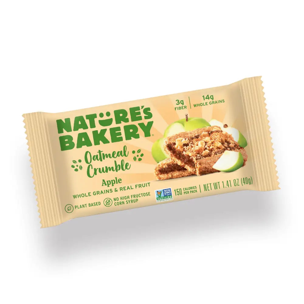 Nature’s Bakery Oatmeal Crumble Apple Flavor - (6packs x 8.46oz) - snack bar