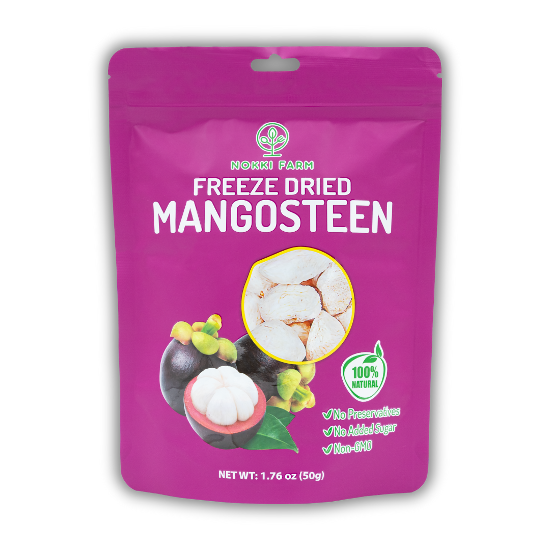 Nokki Farm Freeze-Dried Mangosteen - (1.76oz or Mini Six Pack) - Fruit Snacks