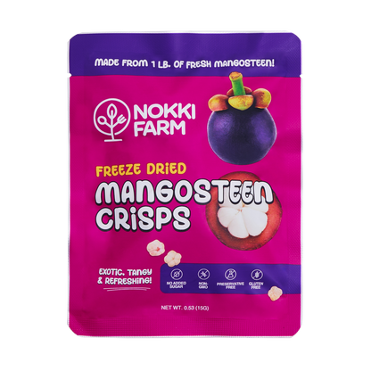 Nokki Farm Freeze-Dried Mangosteen - (1.76oz or Mini Six Pack) - Mini (6-pack) - Fruit Snacks