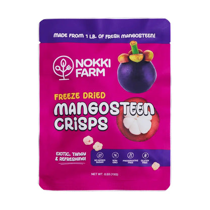Nokki Farm Freeze-Dried Mangosteen - (1.76oz or Mini Six Pack) - Mini (6-pack) - Fruit Snacks