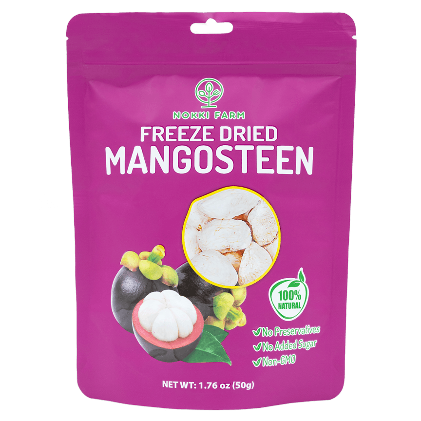 Nokki Farm Freeze-Dried Mangosteen - (1.76oz or Mini Six Pack) - Regular - Fruit Snacks
