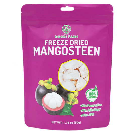 Nokki Farm Freeze-Dried Mangosteen - (1.76oz or Mini Six Pack) - Regular - Fruit Snacks