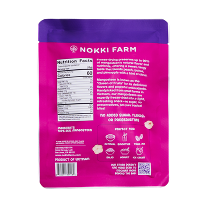 Nokki Farm Freeze-Dried Mangosteen - (1.76oz or Mini Six Pack) - Fruit Snacks