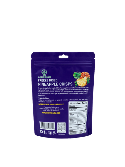 Nokki Farm Freeze-Dried Pineapple - (1.76oz or Mini Six Pack) - Fruit Snacks
