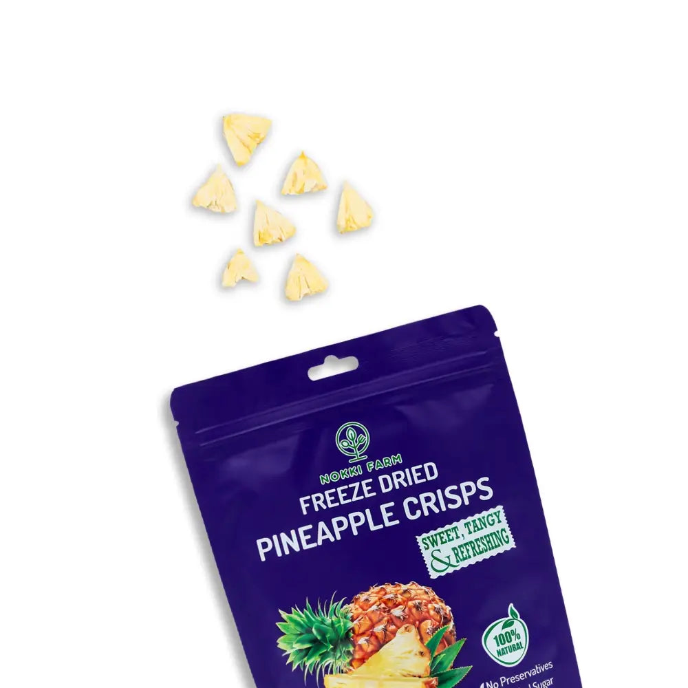 Nokki Farm Freeze-Dried Pineapple - (1.76oz or Mini Six Pack) - Fruit Snacks