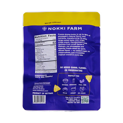 Nokki Farm Freeze-Dried Pineapple - (1.76oz or Mini Six Pack) - Fruit Snacks