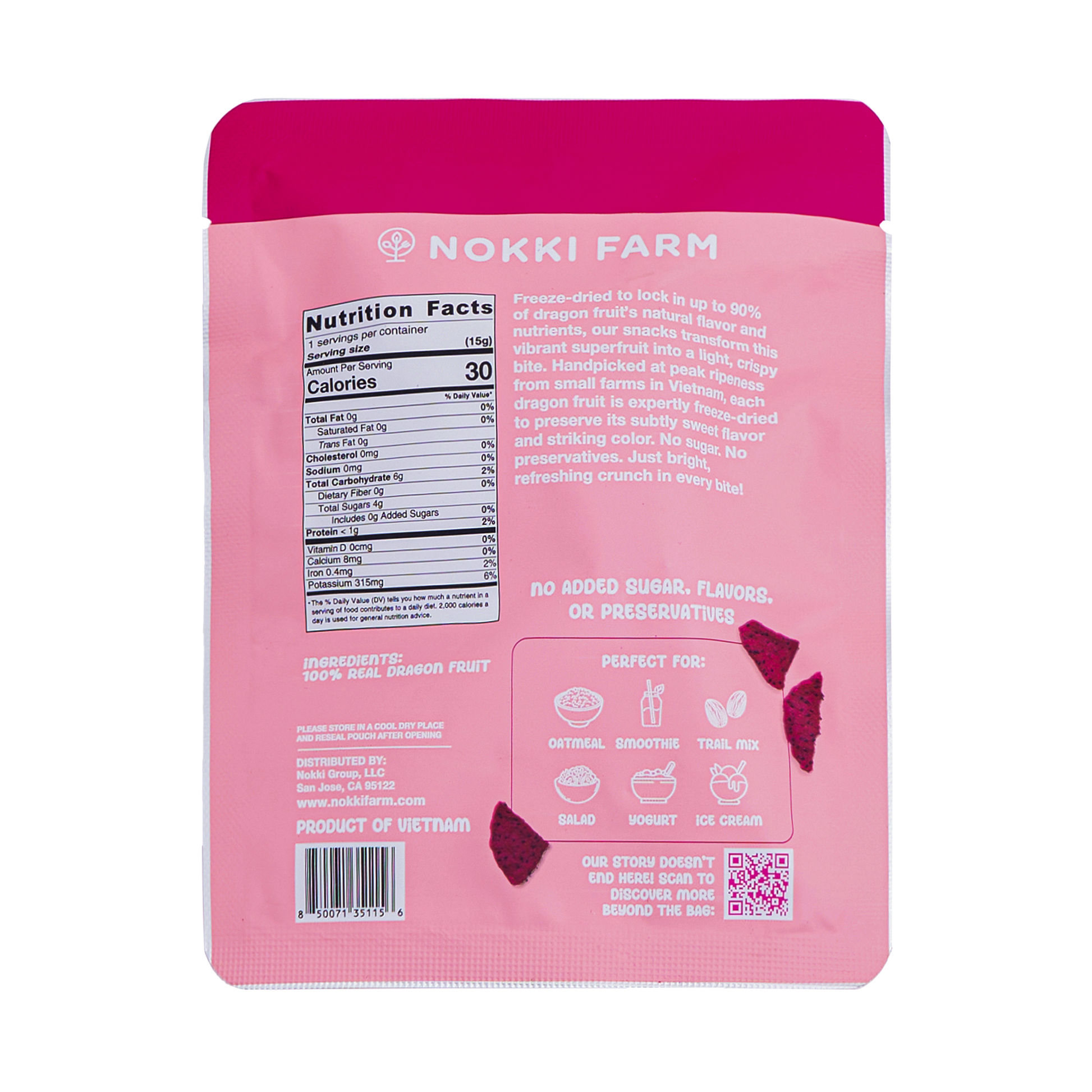 Freeze-Dried Red Dragon Fruit - Fruit Snacks