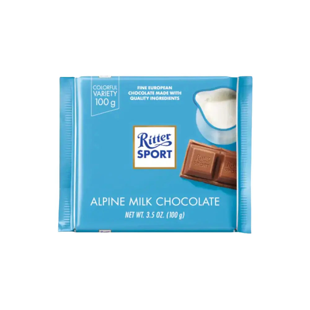 Ritter Sport Alpine Milk Chocolate 100g - CHOCOLATE