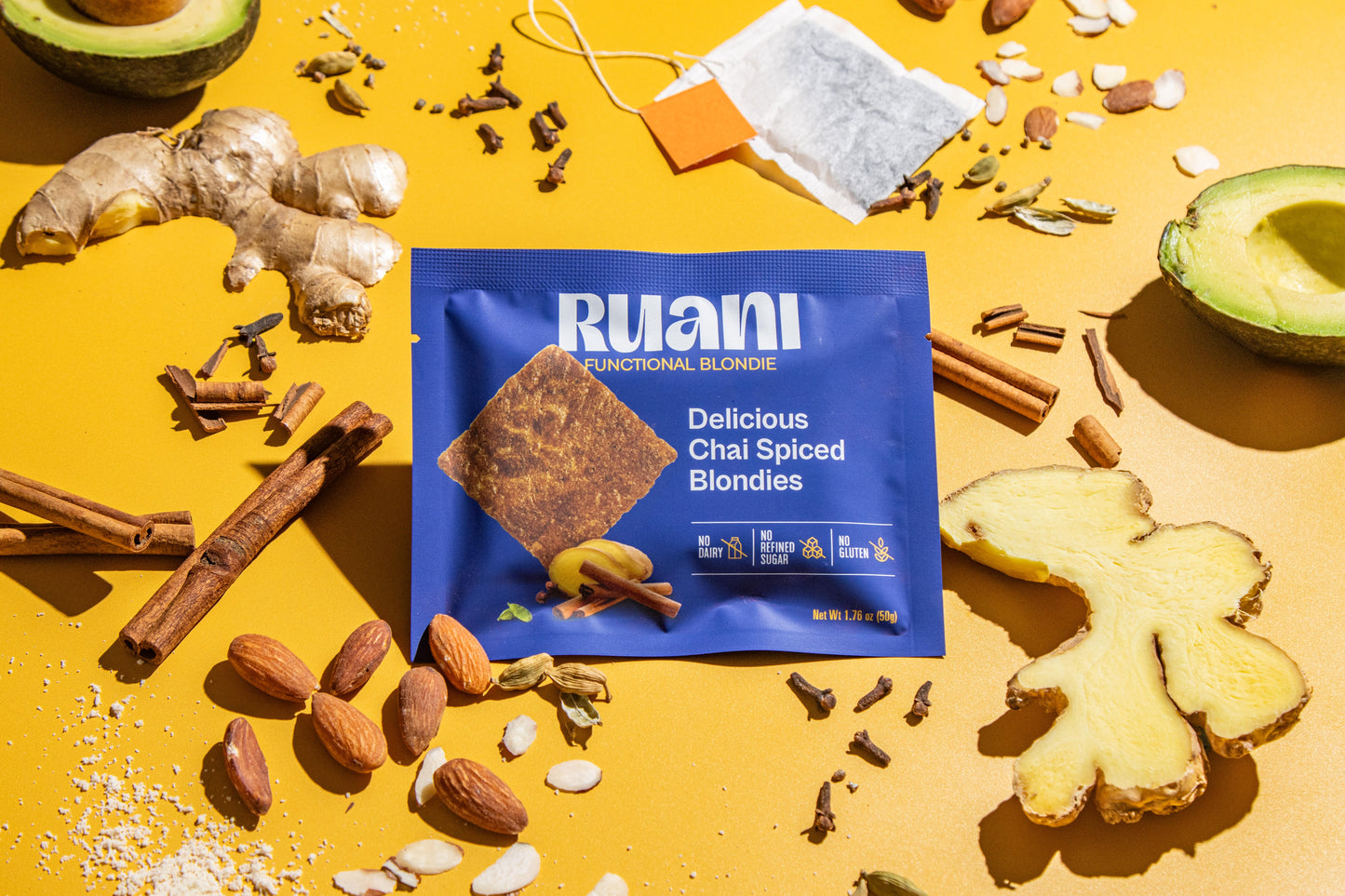 Ruani Delicious Chai Spiced Blondie - 6 pack - Blondie