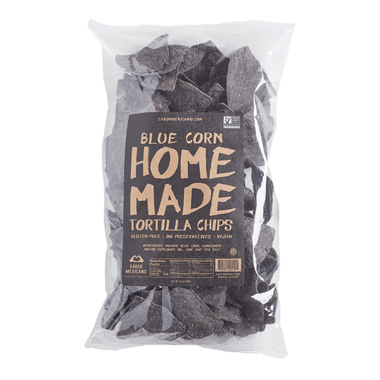 Sabor Mexicano - ’Home Made’ Blue Corn Chips (10OZ) - Snacks