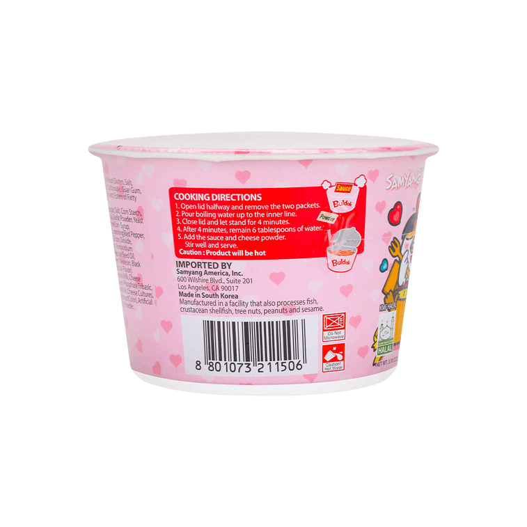 Samyang Buldak Instant Stir - Fried Ramen Spicy Chicken Flavor Big Bowl - 3.7 oz - Instant Noodles