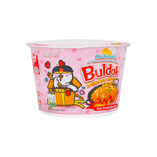 Samyang Buldak Instant Stir - Fried Ramen Spicy Chicken Flavor Big Bowl - 3.7 oz - Instant Noodles