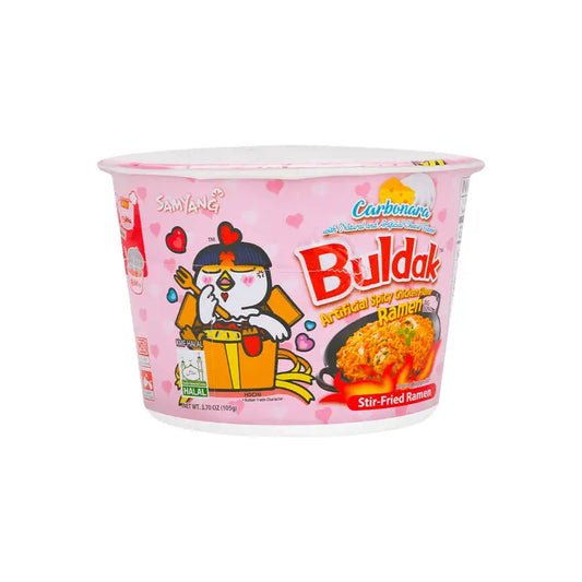 Samyang Buldak Instant Stir - Fried Ramen Spicy Chicken Flavor Big Bowl - 3.7 oz - Instant Noodles