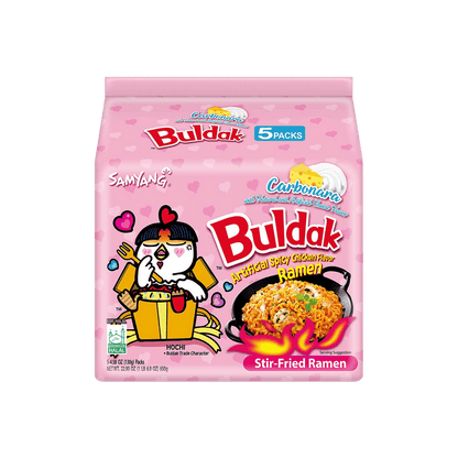 Samyang Buldak Spicy Ramen Hot Chicken Ramen 1 Bag with 5 Pack - Instant Foods