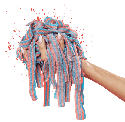 Sour Strips Double Berry (104g) - Gummy Candy