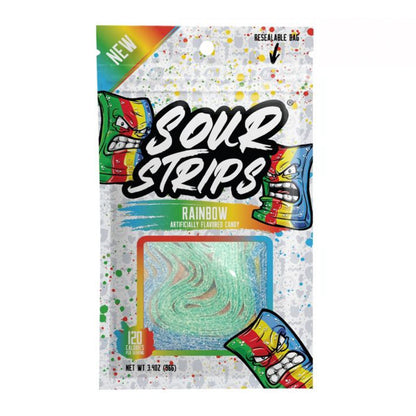 Sour Strips Rainbow (104g) - Gummy Candy