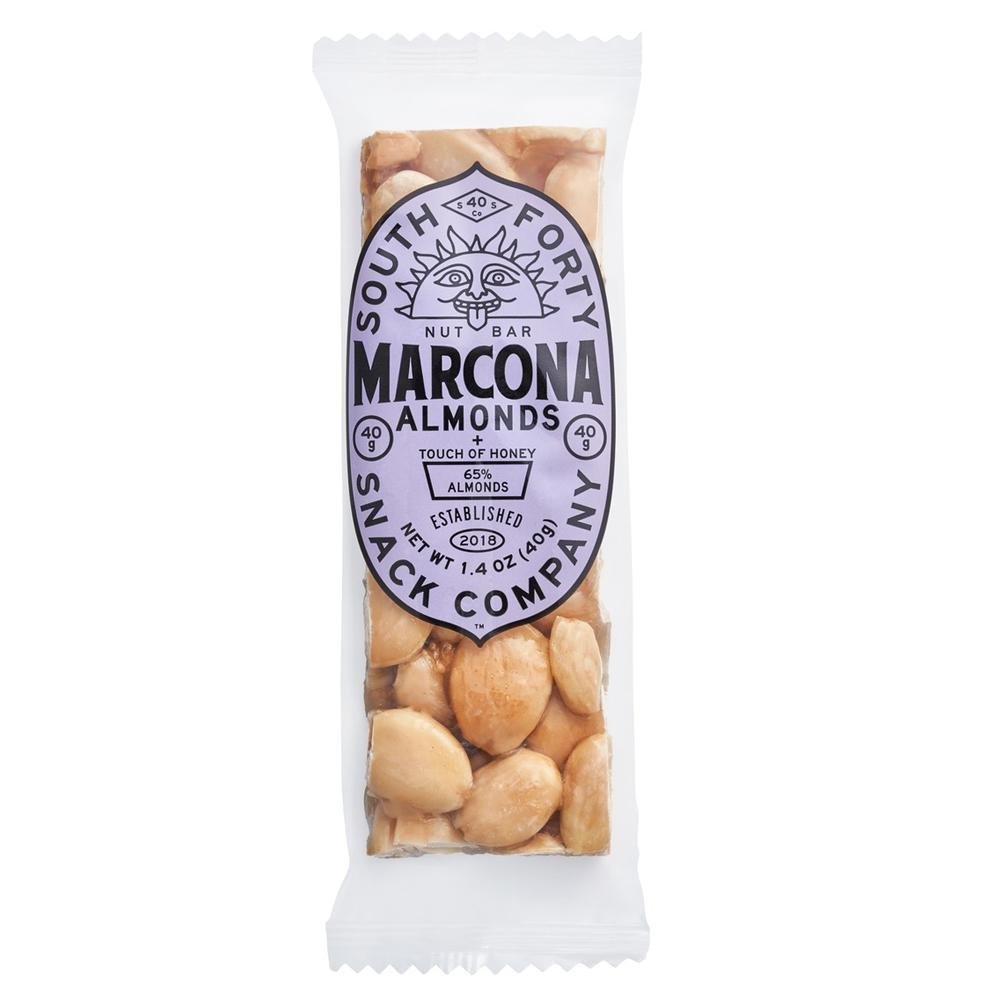South Forty Snacks Company - ’Marcona Almond’ Crunchy Nut Bar (1.4OZ) - Nut bar